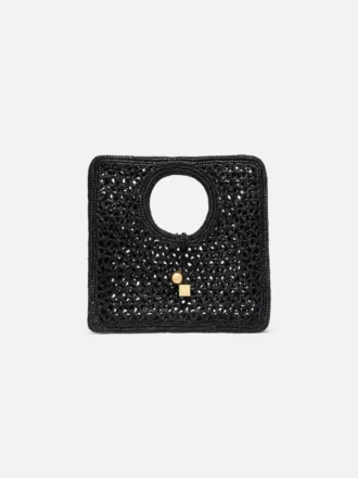 The Spiaggia small square bag Small square raffia bag