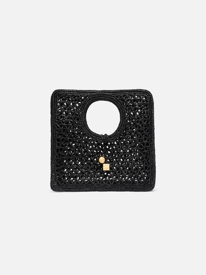 The Spiaggia small square bag Small square raffia bag The Spiaggia small square bag Small square raffia bag
