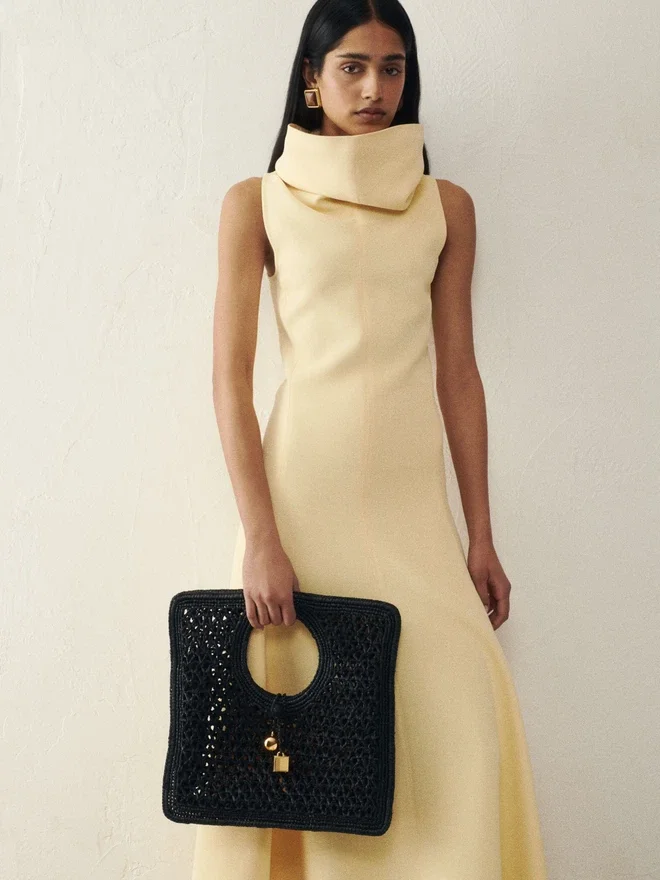 The Spiaggia small square bag Small square raffia bag The Spiaggia small square bag Small square raffia bag