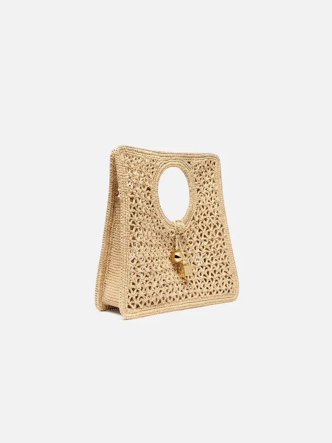 The Spiaggia small square bag Small square raffia bag The Spiaggia small square bag Small square raffia bag