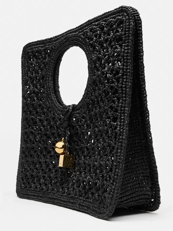 The Spiaggia small square bag Small square raffia bag The Spiaggia small square bag Small square raffia bag