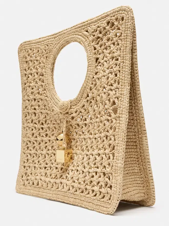 The Spiaggia small square bag Small square raffia bag The Spiaggia small square bag Small square raffia bag
