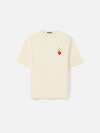 The strawberry t-shirt Logo t-shirt with strawberry patch
