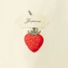 The strawberry t-shirt Logo t-shirt with strawberry patch