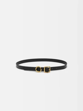 The thin Regalo belt Circle and square thin buckle belt