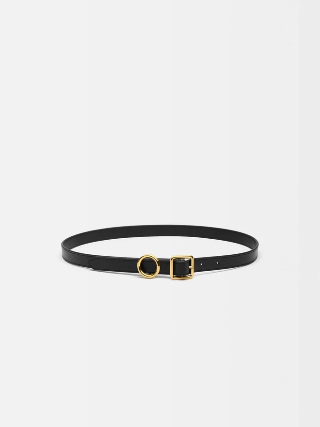 The thin Regalo belt Circle and square thin buckle belt The thin Regalo belt Circle and square thin buckle belt