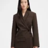 The Tibau jacket Asymmetric double-breasted blazer