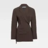 The Tibau jacket Asymmetric double-breasted blazer