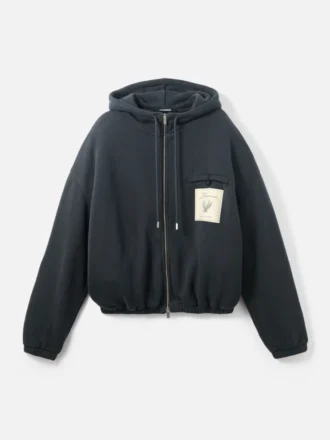 The Torneo hoodie Rosemary label zipped hoodie