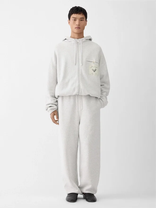 The Torneo hoodie Rosemary label zipped hoodie The Torneo hoodie Rosemary label zipped hoodie