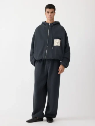 The Torneo hoodie Rosemary label zipped hoodie
