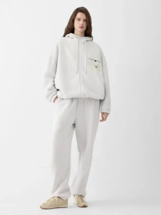 The Torneo hoodie Rosemary label zipped hoodie
