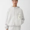 The Torneo hoodie Rosemary label zipped hoodie The Torneo hoodie Rosemary label zipped hoodie