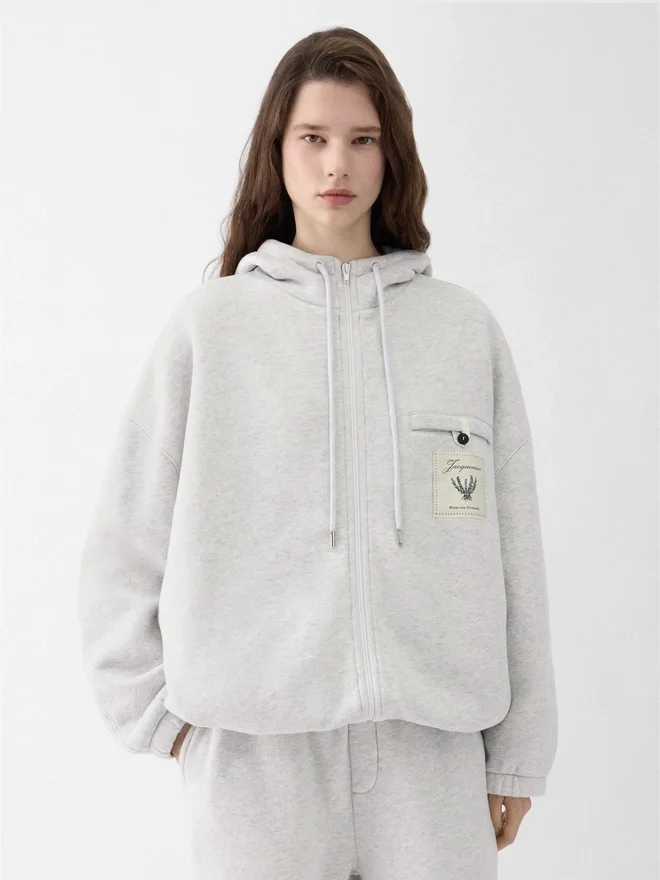 The Torneo hoodie Rosemary label zipped hoodie The Torneo hoodie Rosemary label zipped hoodie