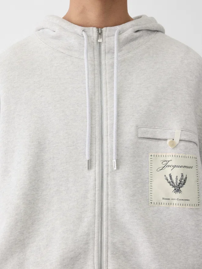 The Torneo hoodie Rosemary label zipped hoodie The Torneo hoodie Rosemary label zipped hoodie