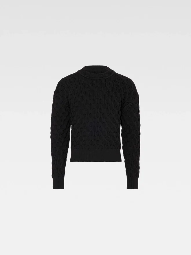 The Torsade sweater Honeycomb sweater The Torsade sweater Honeycomb sweater