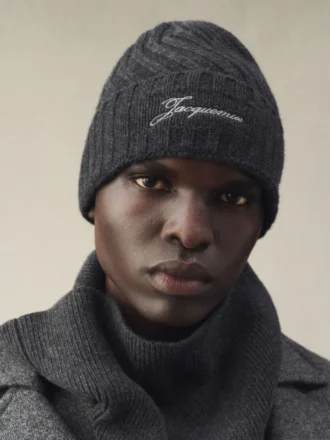 The Tourni beanie Twisted embroidered beanie