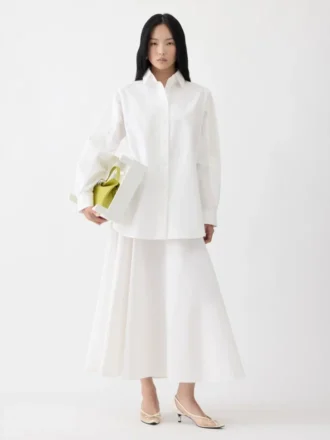 The Triangle skirt Flared maxi skirt