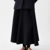 The Triangle skirt Flared maxi skirt