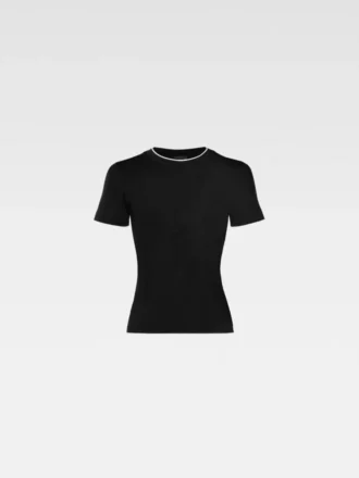 The Tricot t-shirt Asymmetric knit t-shirt