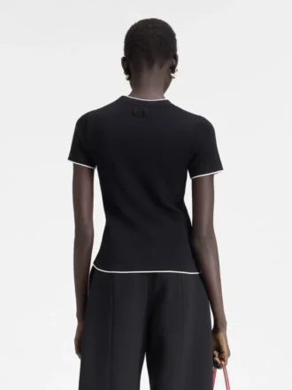The Tricot t-shirt Asymmetric knit t-shirt