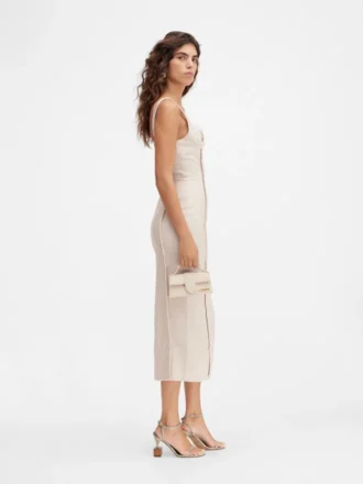The Valérie dress Frayed fitted dress