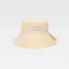 The Vela hat Folded raffia bucket hat