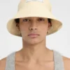 The Vela hat Folded raffia bucket hat