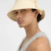 The Vela hat Folded raffia bucket hat
