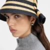 The Vela hat Folded raffia bucket hat