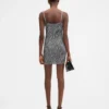 The Zebra mini knit dress Zebra jacquard mini dress