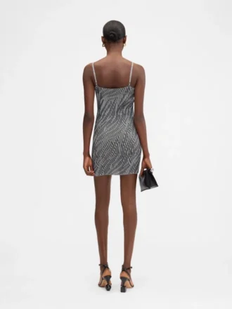 The Zebra mini knit dress Zebra jacquard mini dress